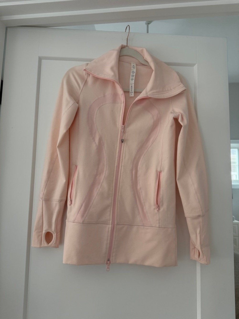 lululemon athletica Light Pink Full-Zip Athletic Jacket